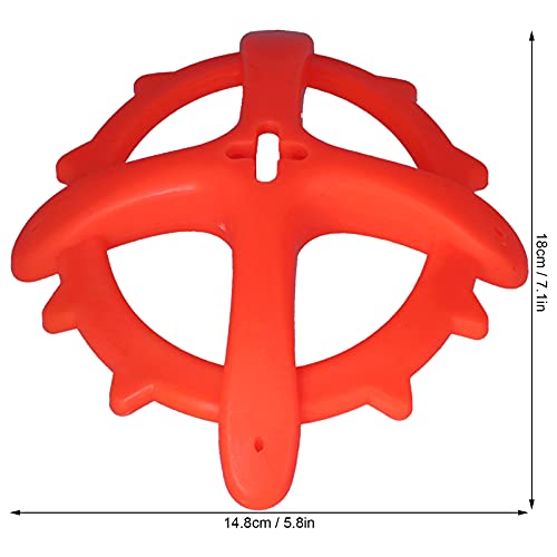 Pssopp Chain Iron Veterinary Bait Adjustable Plastic Toy for Farm, Material, Scented Design, Prevents Mutual Biting, Ideal for Animal Welfare