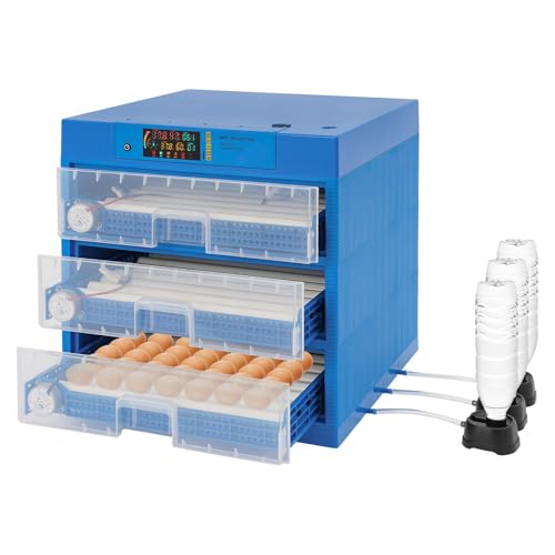 192 Eggs Incubator with Automatic Egg Turning, Temperature Humidity Control, LED Display for Hatching Chicken, Duck, Quail, Bird Eggs