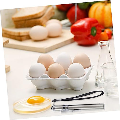 2pcs Portable Egg Candler with Safe Light Design Multi-Purpose Household Candling Lamp for Chicken Duck Goose and Quail Eggs Durable Candling Supply