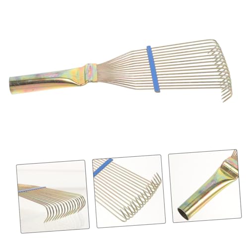HANABASS 2pcs Livestock Rake Ergonomic Dematting Tool for Sheep Cattle Grooming Durable Steel Teeth Brush for Shearing and Cleaning