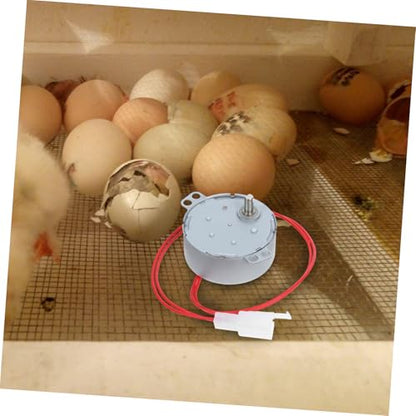 Happyyami Incubator Motor Egg Turner for Chicken and Poultry Durable Electric Rotator Convenient Motor Accessory for Egg Hatching Standard Incubators
