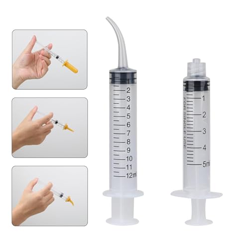 Pet Feeding Bottle and Syringe Set, Pet Nursing Bottle, Silicone Nipples, Feeder Kit for Small Animal, Newborn Puppies and Kittens, Rabbit, Squirrels (Yellow) - color: Yellow