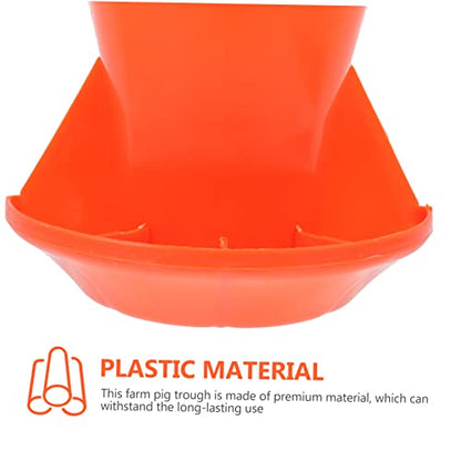 KESYOO Automatic Piglet Feeding Trough Compartment Livestock Feeder Easy Install Thicken Plastic Pig Feed Pan