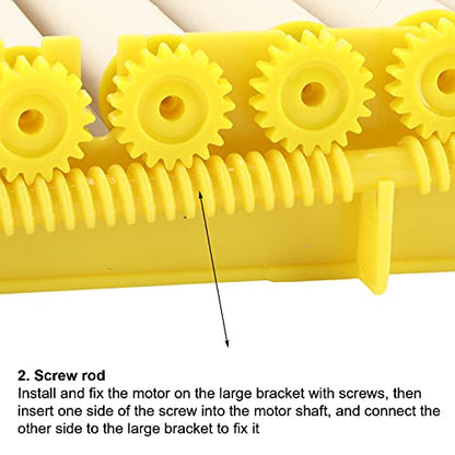 GLOGLOW Egg Incubation Tray, 13 Roller Turner | 16.9x16.7x2.1in Poultry Hatchery Equipment, 156 Quail Egg Capacity, Automatic Turner, For Chicken Duck Quail Farming - color: #1