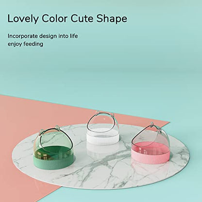 Cute Hamster Food Bowl Hedgehog Dish for Dwarf Hamsters, Syrian Hamsters, Gerbils, Mice, Rats, Small Animals, Green - color: Green