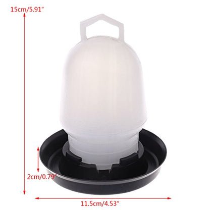 Chick Feeder Waterer Set Baby Chick Waterer Feeder with Carrying Handle Capacity 0.5 L Chicken Water Feeder Pet Supplies