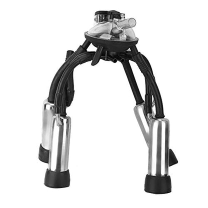 Milking Cluster, 240CC Cow Milking Claw Set, Stainless Steel Rubber Machine Replacement with Hook for Vacuum Pump Systems