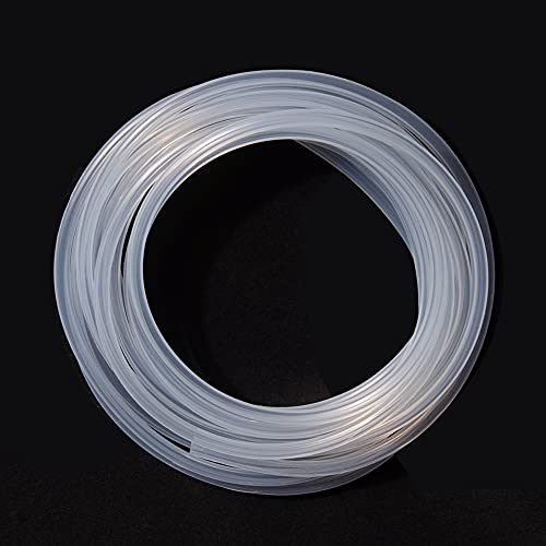 Feelers 1/4" ID x 3/8" OD Silicone Tubing Food Grade Pure Silicon Tube High Temp Home Brewing Winemaking Silicone Hose Tubing, 26.25ft Length - size: 1/4"ID-3/8"OD, style: 26.25ft length(8 Meter)