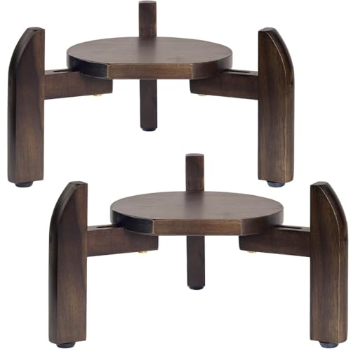 2 Pack Drink Dispenser Stand Adjustable Width from 8" to 11.2" Wide - Beverage Jar and Water Plastic Jug Holder - to Plant Flower Pots - Adjustable up to11.2-inch Wide (For 5-Gal Jug 8"-11.2") - Walnut Color - color: Width: For 8-11.2" Dispenser-Walnut Co