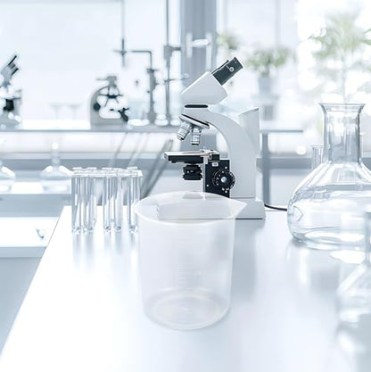 Antrader Plastic Measuring Cup,Scientific Graduated Beaker,Clear,500ml,1Pcs | PP Transparent Kitchen And Laboratory Beaker,Lightweight,Reusable - size: 500ml