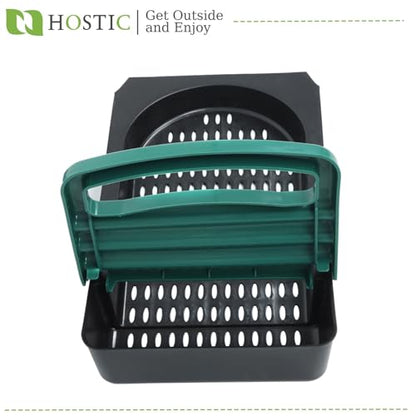 Green Chicken Nesting Boxes with Metal Legs 3 Holes Nesting Boxes for Chickens Roll Out Tray
