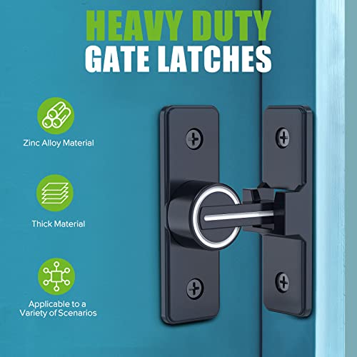 Barn Door Lock Hardware, Heavy Duty 90 Degree Flip Latch Privacy Lock, Zinc Alloy Sliding Barn Door Latch for Bathroom, Bedroom, Closet, Garage, Shed and Gate (Luminous-2PCS) - color: Luminous-2PCS