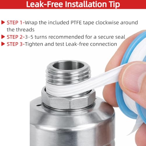 Automatic Float Valve for Water Tank, 3 Pack Stainless Steel Tank Float Valve 1/2" & 3/4", Auto Shut Off Water Level Control Valve for Livestock Trough, Aquarium, Pool