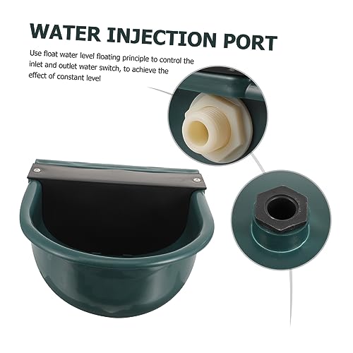 Garneck Automatic Cow Drinking Water Bowl Water Feeder for Livestock Convenient Use for Cattle Horses and Other Farm Animals - color: Dark Green