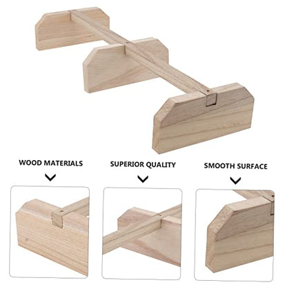 Healifty Wood Roosting Bar Chicken Perch Natural Wooden Roosting Bar for Hens and Roosters Exercise Smooth Polished Surface Chicken Coop Ladder for Relaxation and Play