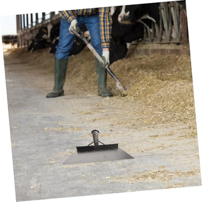 UKCOCO Manganese Steel Floor Scraper and Small Shovel for Barn Cleaning, 32cm Multifunctional Livestock Manure Scraper for Pig, Chicken, and Cattle Farms