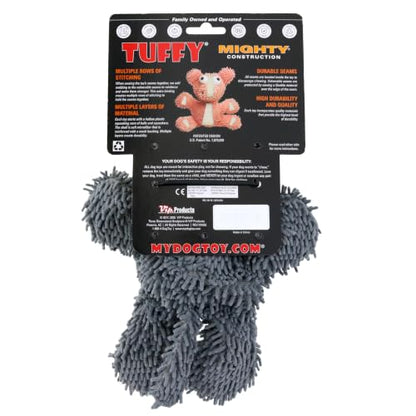 MIGHTY Tuffy 2 Pack Microfiber Medium Ball Cat Dog Toy | Ultra Durable Plush Toy with Multiple Layers & Reinforced Seams , Washable and Floats , Mighty® Construction - color: 2PK Grey Cat
