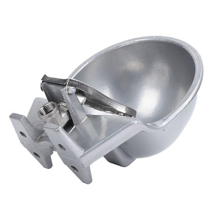 Automatic Livestock Water Bowl Water Trough Waterer Kit Heavy Duty Alloy Easy Installation with Rust Proof Float Valve for Cattle Goat Horse