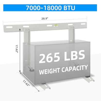 Qualward Mini Split Wall Mounting Bracket for Universal Ductless Air Conditioners, Heavy Duty Support Bracket for AC, Heat Pumps Compressors 9000-36000 BTU - size: 9000-36000 Btu