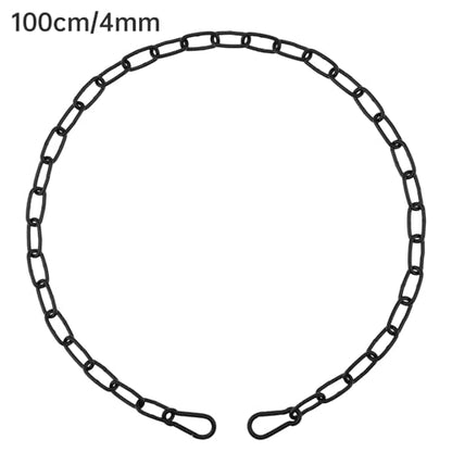 Gate Chain Lock for Outdoor Fence,304 Stainless Steel Gate Chain 39" x 5/32" with Both-Ended M5 Carabiners,Chain Link Latch Lock for Wooden Fence Pet Cages (39" x 5/32", Piece, 1) - size: 39" x 5/32"