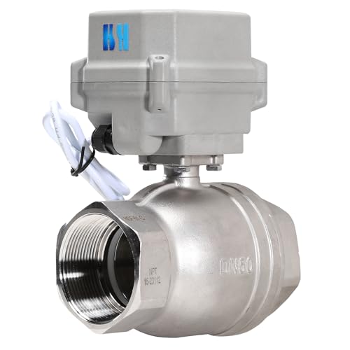 2" DN50 NPT 2 Way 12VDC 9-24VAC/DC Stainless Steel Normally Closed Electrical On/Off Motorized Ball Valve