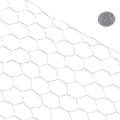 Fencer Wire Poultry Netting Fence, 20 Gauge Galvanized Hexagonal Chicken Wire Fence, 1-Inch Mesh Opening Size (2 ft. x 150 ft.) - size: 2 ft. x 150 ft.