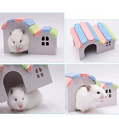 Tfwadmx Portable Small Animal Playpen, Hexagonal, Darkblue, Breathable, Pop-up, 39.4 x 39.4 x 15 Inches, Suitable for Hamster, Gerbil, Chinchilla, Hedgehog, Guinea Pig - color: Darkblue