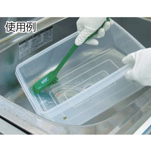 Vikan - Fine Dish Brush - Heavy-Duty, Narrow, Slip-Resistant Cleaning Brush, Polypropylene, Polyester Bristle, 11 Inch, White, (42875) - color: White, size: 1 Count (Pack of 1)