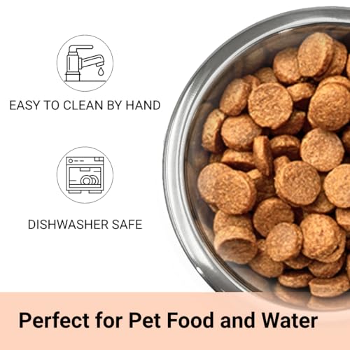 Stainless Steel Dog and Cat Bowls, Replacement Bowl for Pets (50oz) - size: 50oz