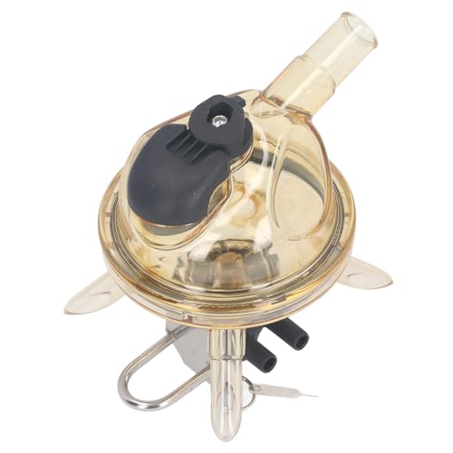 Fdit Milking Claw Transparent Cover Stainless Steel Base 380cc Milk Collector Tool for Cow Milking Machine Power Supply and Stainless Steel Material
