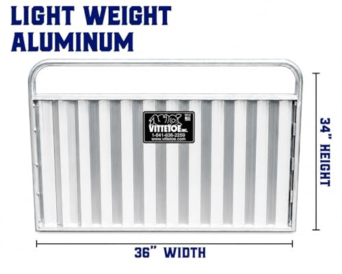 3 Foot Aluminum Livestock Sorting Panel, (36" x 34") Lightweight and Durable Livestock Panels to Guide Pigs, Cattle, Goats, Sheep. Versatile Livestock Handling Equipment | Lightweight
