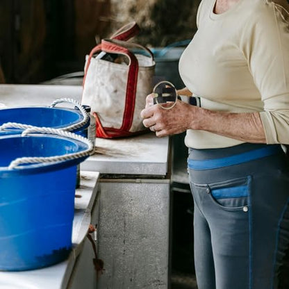 SHOWERORO 1 Set Quick Release Stalls Bucket Hook - Livestock Feeding Water Bucket Hanger - Wall Mounted Hook with Pin for Horse Stalls Livestock Feeding Barn Equipment