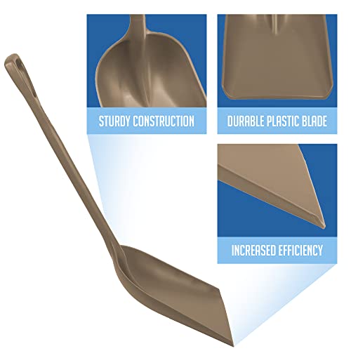 Remco 698266 Shovel,One-Piece,14",PP,Brown - color: Brown, size: 14 inch Blade