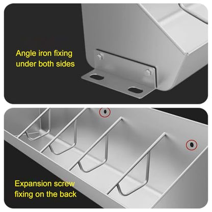 SRNSAEB Fit 5 8 10 Bit Piglet Metal Pig Feed Trough, Stainless Steel Pig Feeders for Outside Heavy Duty, Portable Sheds Pen/Farms/Pasture Hog Feeding Troughs(1m/3.3ft 5bit) - color: 1m/3.3ft 5bit