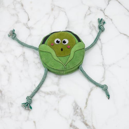 Fuzzl Eco Leather Super Sprout Natural and Tough Dog Toys - Long Lasting Chew Toys for Aggressive Chewers - Strong Dog Toy for Dogs and Puppy - style: Leather Sprout