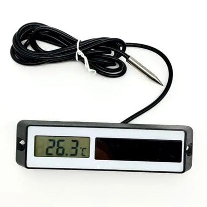 BNB SP-160 Digital Panel Thermometer, Solar Powered, Remote Probe. Monitor Temperature Inside Coolers, Freezers, Walk-Ins, Lab Enclosures. External Power Not Required. Surface-Mount.