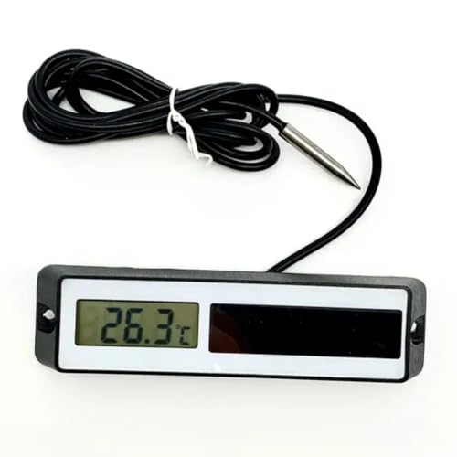 BNB SP-160 Digital Panel Thermometer, Solar Powered, Remote Probe. Monitor Temperature Inside Coolers, Freezers, Walk-Ins, Lab Enclosures. External Power Not Required. Surface-Mount.