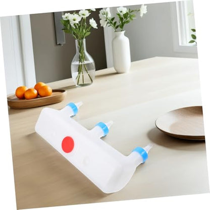 HEMOTON Farm Animal Feeder for Goats and Lambs Multiple Pacifiers Milk Feeding Device Sturdy Pig and Sheep Bottle Comfortable Nipples for Farms and Livestock Care