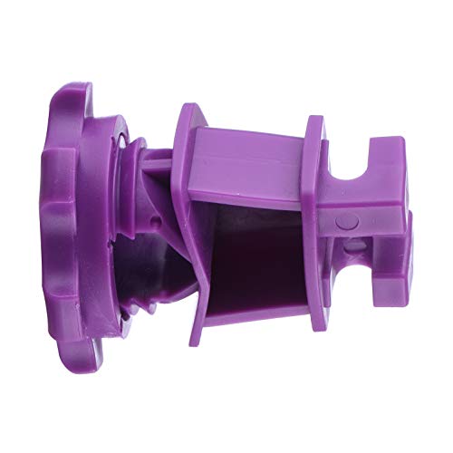 25PCS Screw Tight Round Post Insulator, Electric Fence Wire Holding Insulator, Two Piece Suit (Purple) - color: Purple