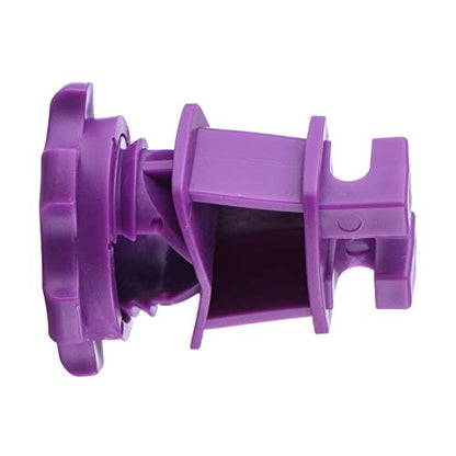 25PCS Screw Tight Round Post Insulator, Electric Fence Wire Holding Insulator, Two Piece Suit (Purple) - color: Purple