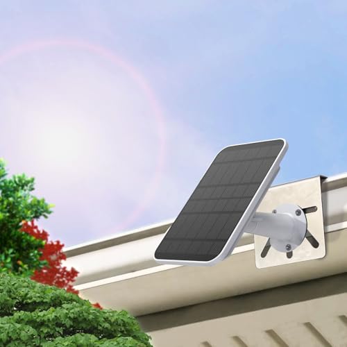 WiTi Gutter Mount Stainless Steel Bracket for Eufy Security SoloCam S340, Solar Security Camera Holder Anti-Rust Screws, No Drill Installation Compatible with IP PTZ Dome Cameras Outdoor
