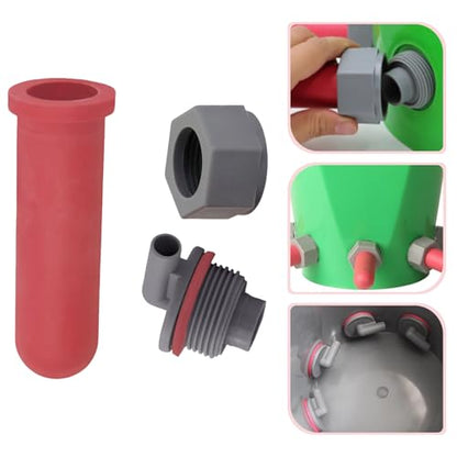 Calf Feeder Pacifiers Fixed Base Milk Bucket Nipple Soft Rubber Teats for Feeding Cattle and Horses Silicones Calf Teat