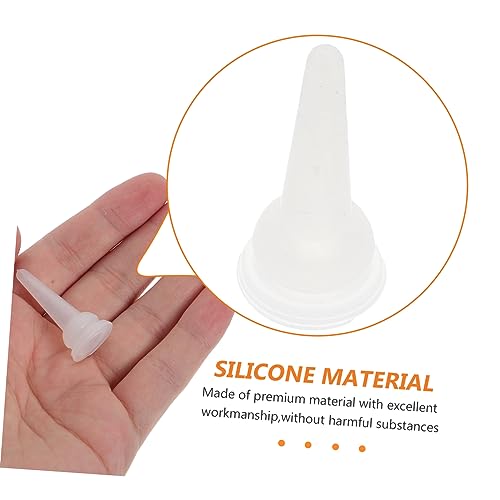 40Pcs PET Nurser Bottle Nipples Silicone PET Feeding Teats for Rabbits and Chinchillas Sturdy Chew-Resistant Accessories for Animal Feeding