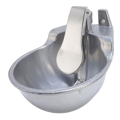 Sorandy Automatic Livestock Waterer Bowl, Stainless Steel Animal Drinking Water Bowl with Dual Float Valve & Quick Hose Connector, Ideal for Cattle Horse Dog Sheep Goat Farm Ranch
