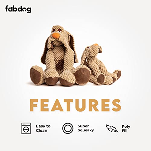 fabdog Floppies Plush Dog Toy - Cute & Durable Squeaky Dog Toys - Best Squeak Toy for Puppies and All Breeds | Ideal Pet Gift| Large Dog - color: Dog, size: Large