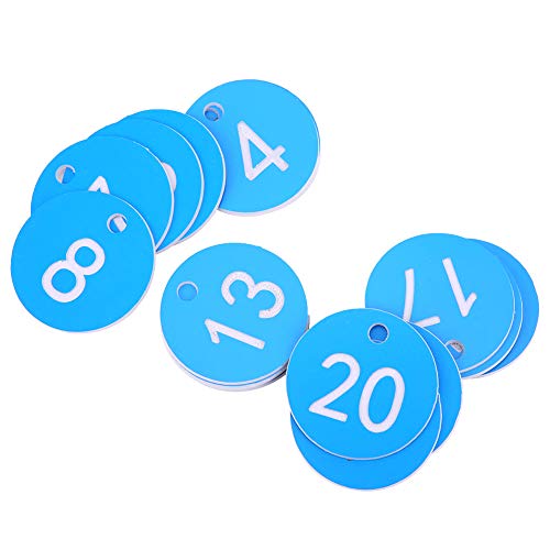 Numbered Livestock Ear Tags,Identification Labels for Cows Horses Pigs Goats Sheep Farm Animal Management(Blue) - color: Blue