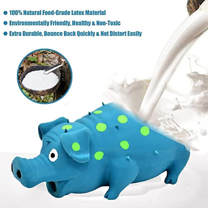 ASHATA Rubber Pig Squeaky Dog Toy Interactive Chew Toy for Dogs,Protect Teeth and Relieve Boredom for Small Medium Large Dogs (ASHATAbwazkre9vu-10344694)