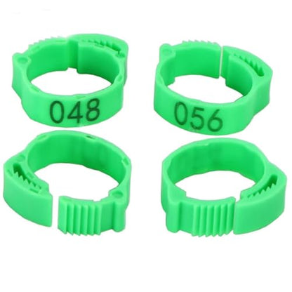 25pcs 100pcs Chicken and Duck Pigeon Leg Small Foot Ring Clasp Poultry Chick Goose Animal Identification Tool for Easy Flock Management(Pigeon Pinks 100pcs) - color: Pigeon Pinks 100pcs