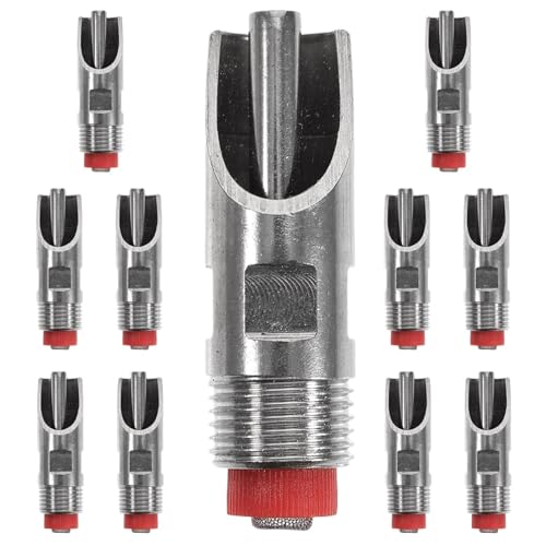 Pig Water Nipple 10Pcs Pig Waterer Stainless Steel Automatic Livestock Waterer Farm Animal Activated Water Feeder Bowl Rabbit Barn