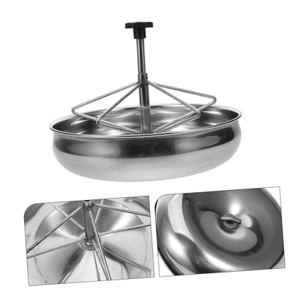 MERRYHAPY Stainless Steel Pig Feeder Large Capacity Goat Feeder Livestock Water Troughs